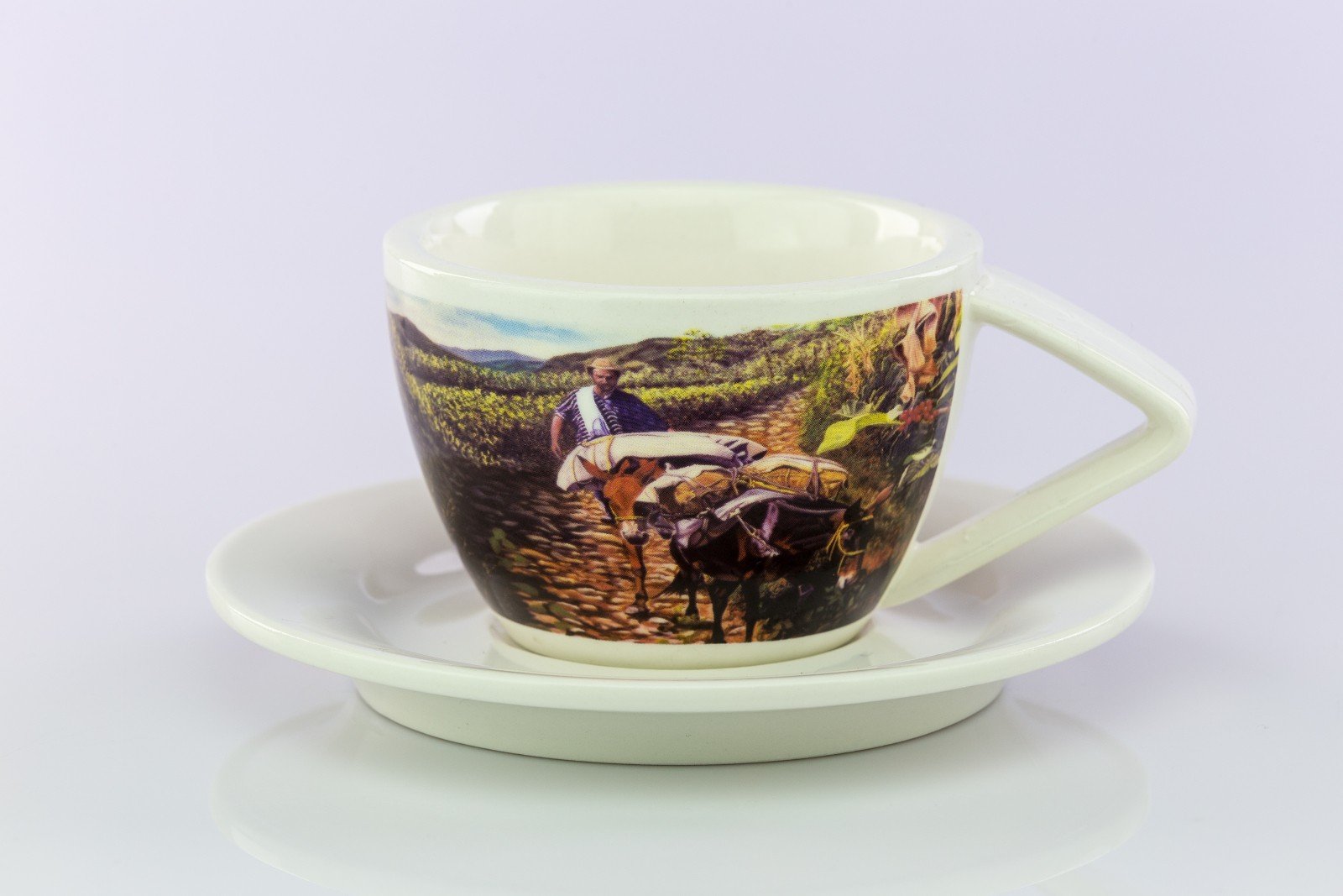Porcelánový šálek s motivem plantážníka – velký 2