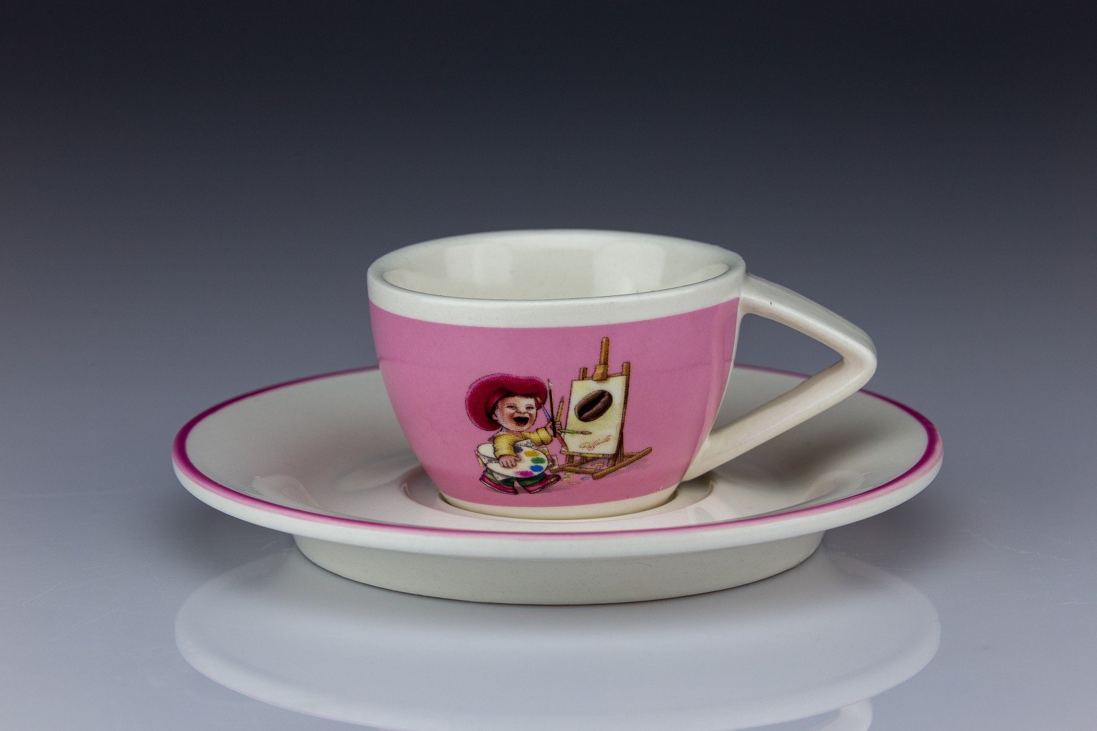 Porcelánový šálek s motivem italské ulice – malý (espresso) 3
