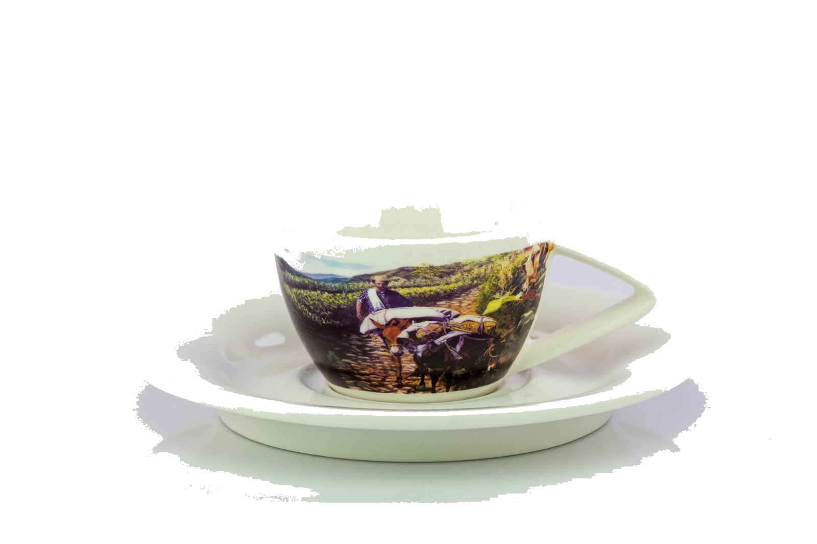 Porcelánový šálek s motivem 100% Arabica – malý (espresso)