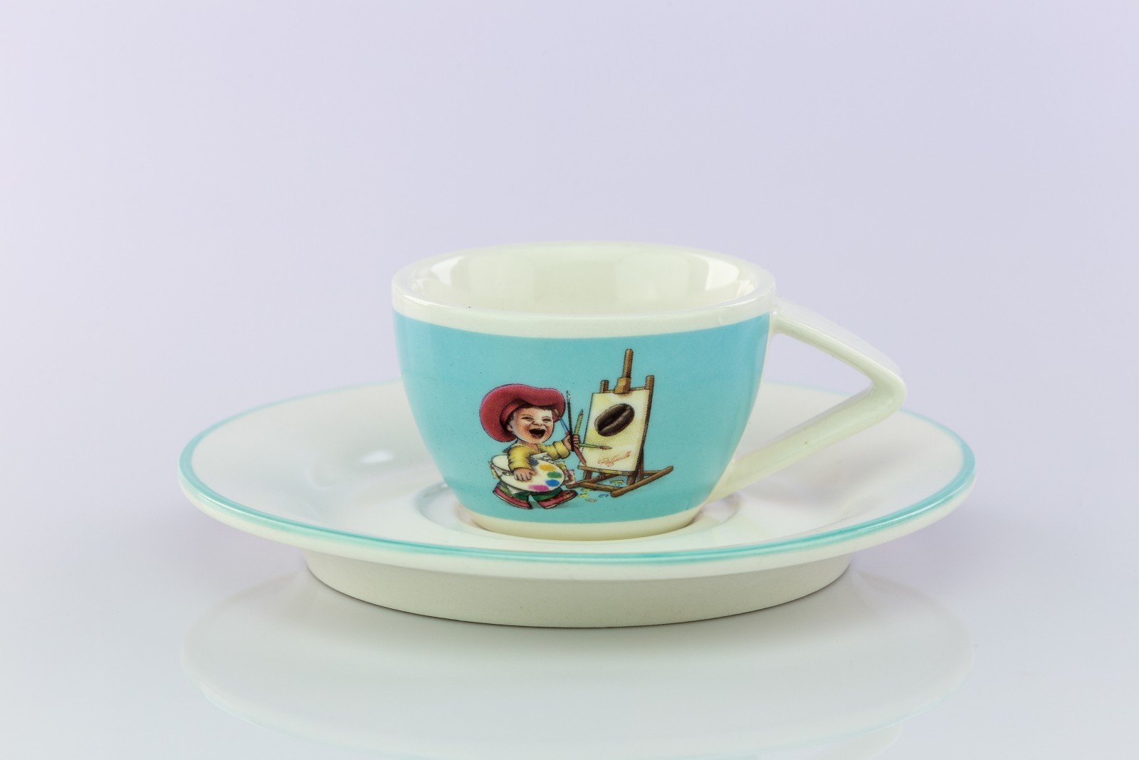 Porcelánový šálek espresso – světle modrý 2