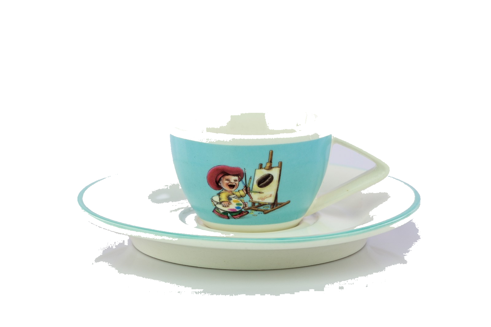 Porcelánový šálek espresso – světle modrý
